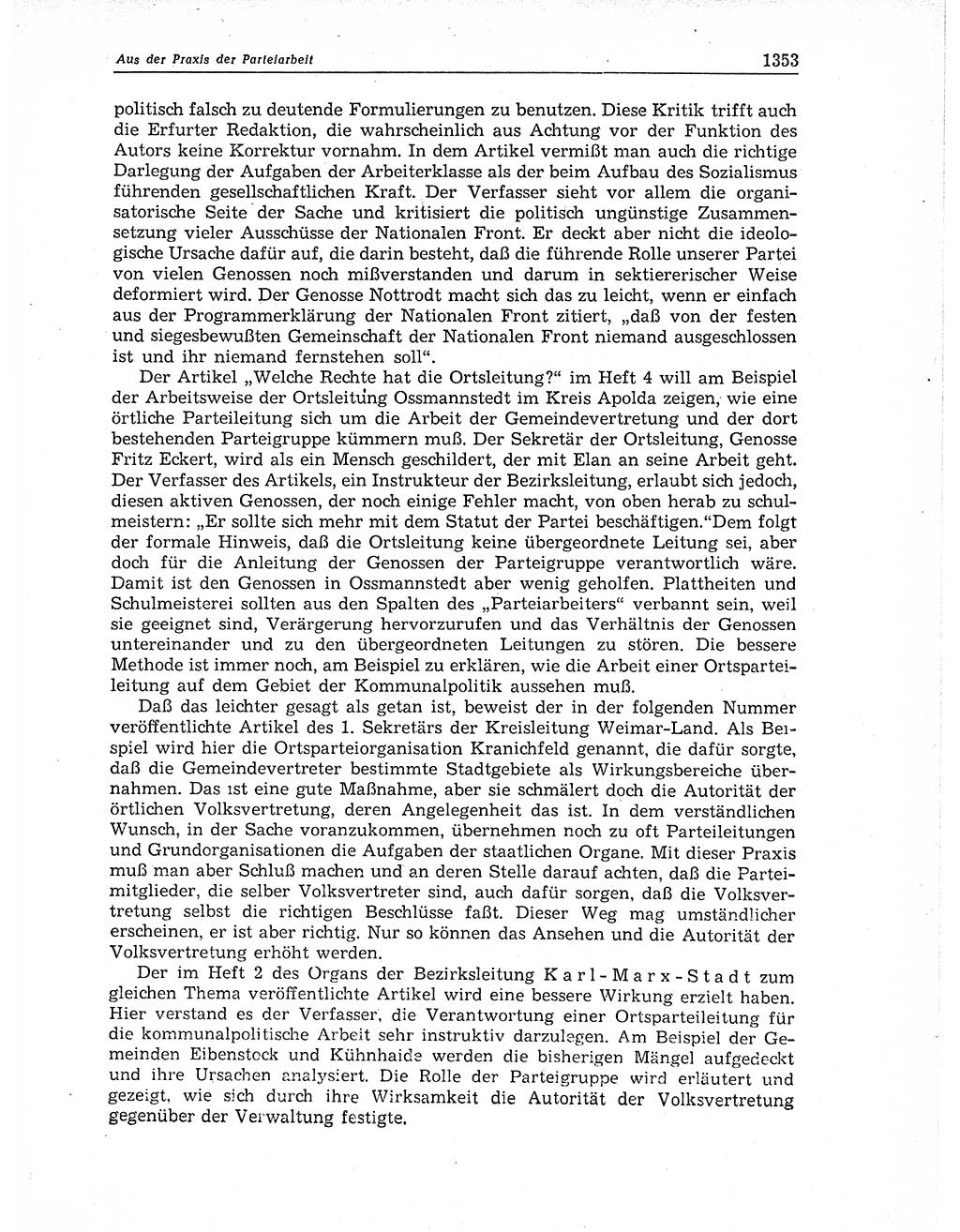 Neuer Weg (NW), Organ des Zentralkomitees (ZK) der SED (Sozialistische Einheitspartei Deutschlands) für Fragen des Parteiaufbaus und des Parteilebens, 11. Jahrgang [Deutsche Demokratische Republik (DDR)] 1956, Seite 1353 (NW ZK SED DDR 1956, S. 1353)