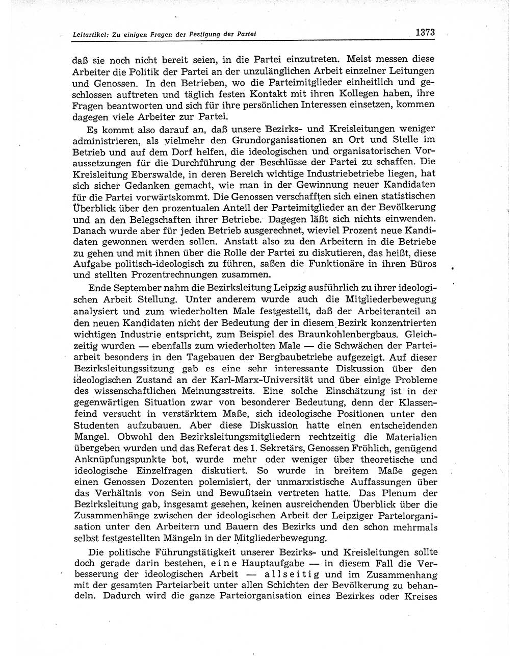 Neuer Weg (NW), Organ des Zentralkomitees (ZK) der SED (Sozialistische Einheitspartei Deutschlands) für Fragen des Parteiaufbaus und des Parteilebens, 11. Jahrgang [Deutsche Demokratische Republik (DDR)] 1956, Seite 1373 (NW ZK SED DDR 1956, S. 1373)