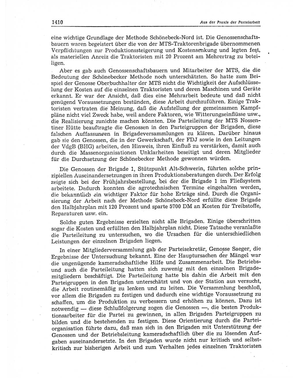 Neuer Weg (NW), Organ des Zentralkomitees (ZK) der SED (Sozialistische Einheitspartei Deutschlands) für Fragen des Parteiaufbaus und des Parteilebens, 11. Jahrgang [Deutsche Demokratische Republik (DDR)] 1956, Seite 1410 (NW ZK SED DDR 1956, S. 1410)