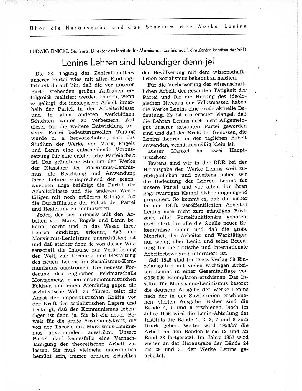 Neuer Weg (NW), Organ des Zentralkomitees (ZK) der SED (Sozialistische Einheitspartei Deutschlands) für Fragen des Parteiaufbaus und des Parteilebens, 11. Jahrgang [Deutsche Demokratische Republik (DDR)] 1956, Seite 1421 (NW ZK SED DDR 1956, S. 1421)