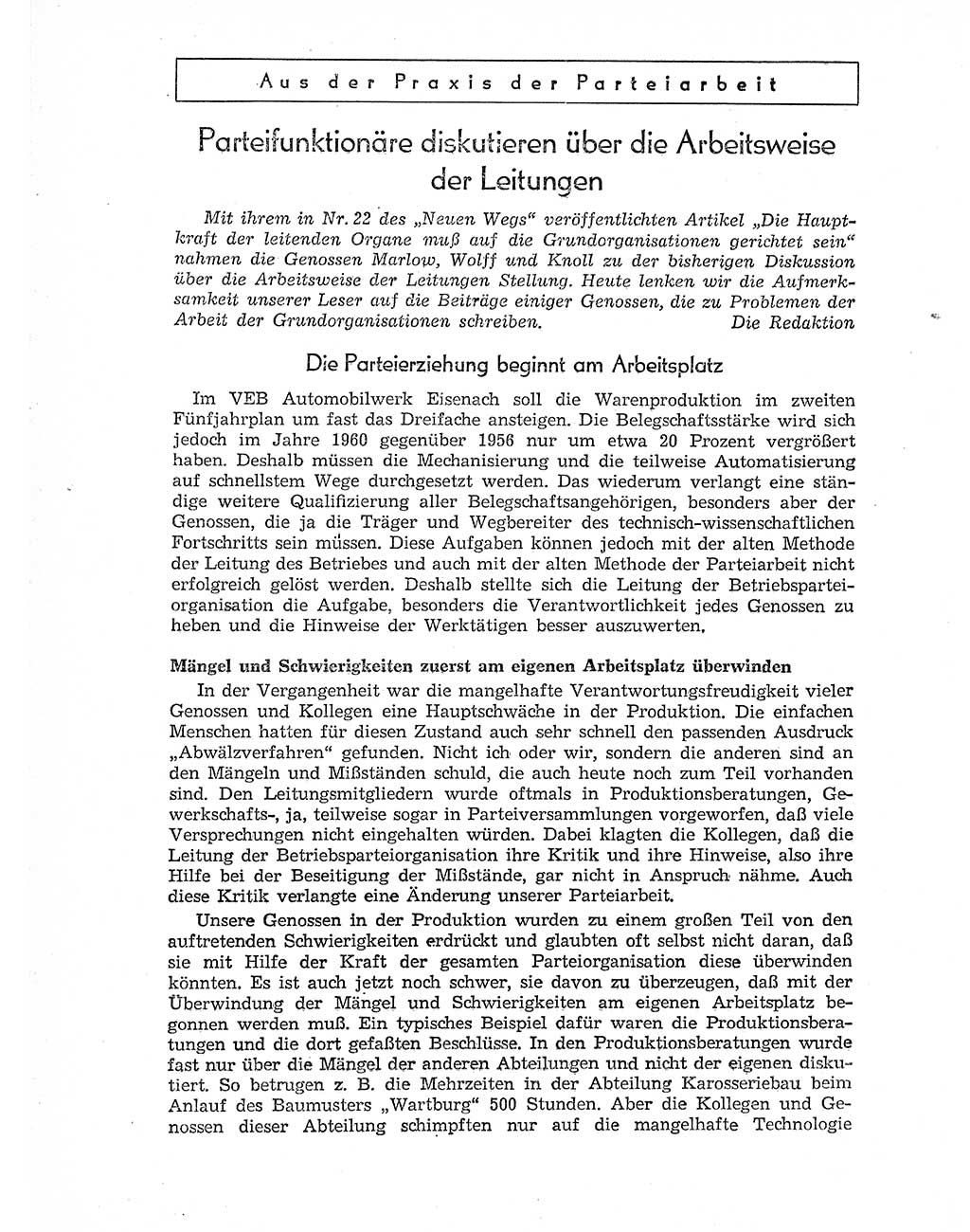 Neuer Weg (NW), Organ des Zentralkomitees (ZK) der SED (Sozialistische Einheitspartei Deutschlands) für Fragen des Parteiaufbaus und des Parteilebens, 11. Jahrgang [Deutsche Demokratische Republik (DDR)] 1956, Seite 1450 (NW ZK SED DDR 1956, S. 1450)