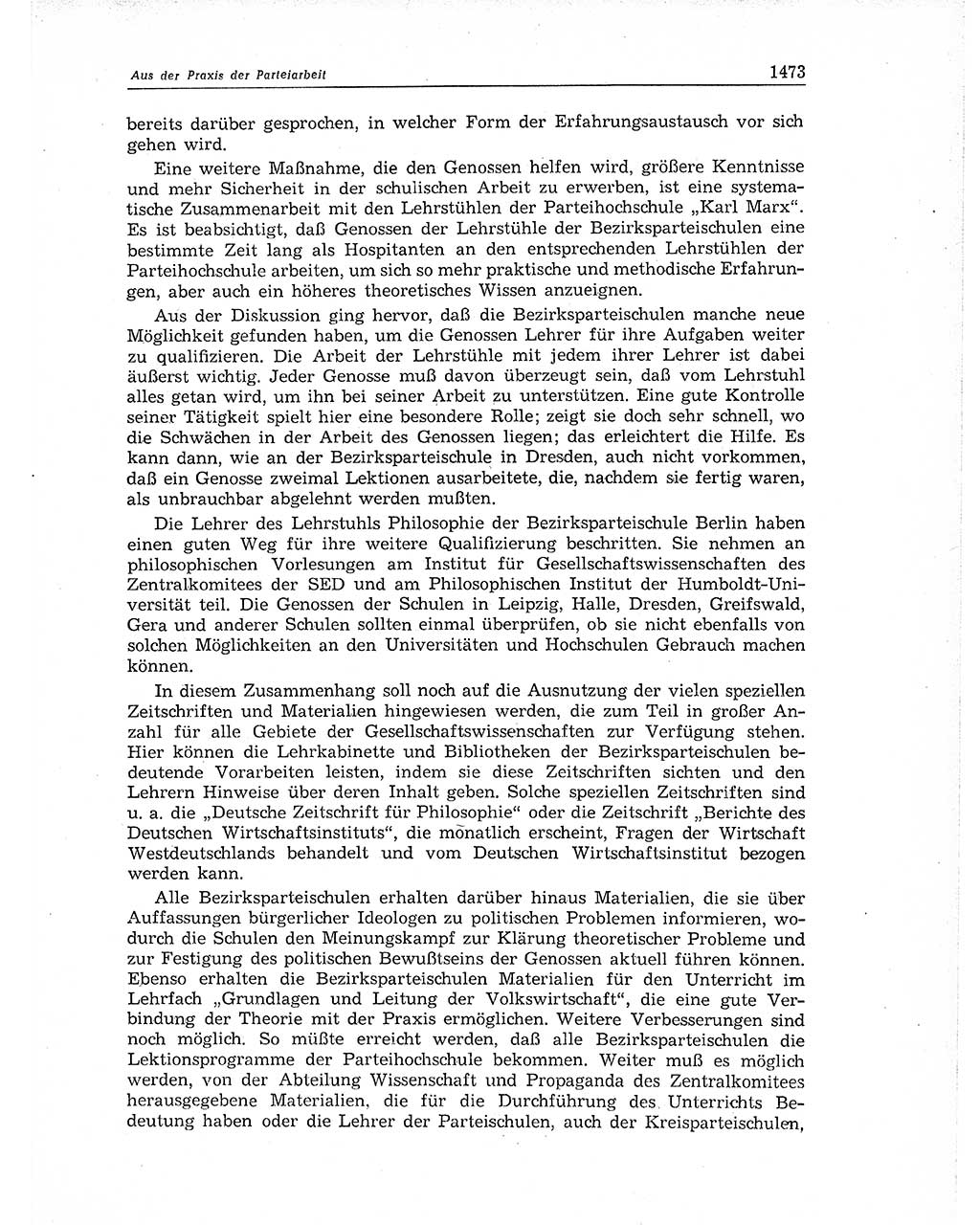 Neuer Weg (NW), Organ des Zentralkomitees (ZK) der SED (Sozialistische Einheitspartei Deutschlands) für Fragen des Parteiaufbaus und des Parteilebens, 11. Jahrgang [Deutsche Demokratische Republik (DDR)] 1956, Seite 1473 (NW ZK SED DDR 1956, S. 1473)