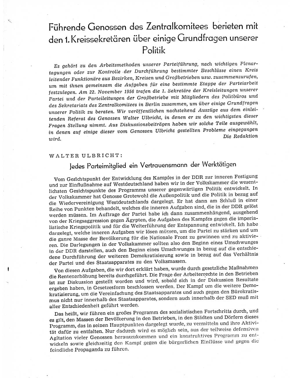 Neuer Weg (NW), Organ des Zentralkomitees (ZK) der SED (Sozialistische Einheitspartei Deutschlands) für Fragen des Parteiaufbaus und des Parteilebens, 11. Jahrgang [Deutsche Demokratische Republik (DDR)] 1956, Seite 1502 (NW ZK SED DDR 1956, S. 1502)