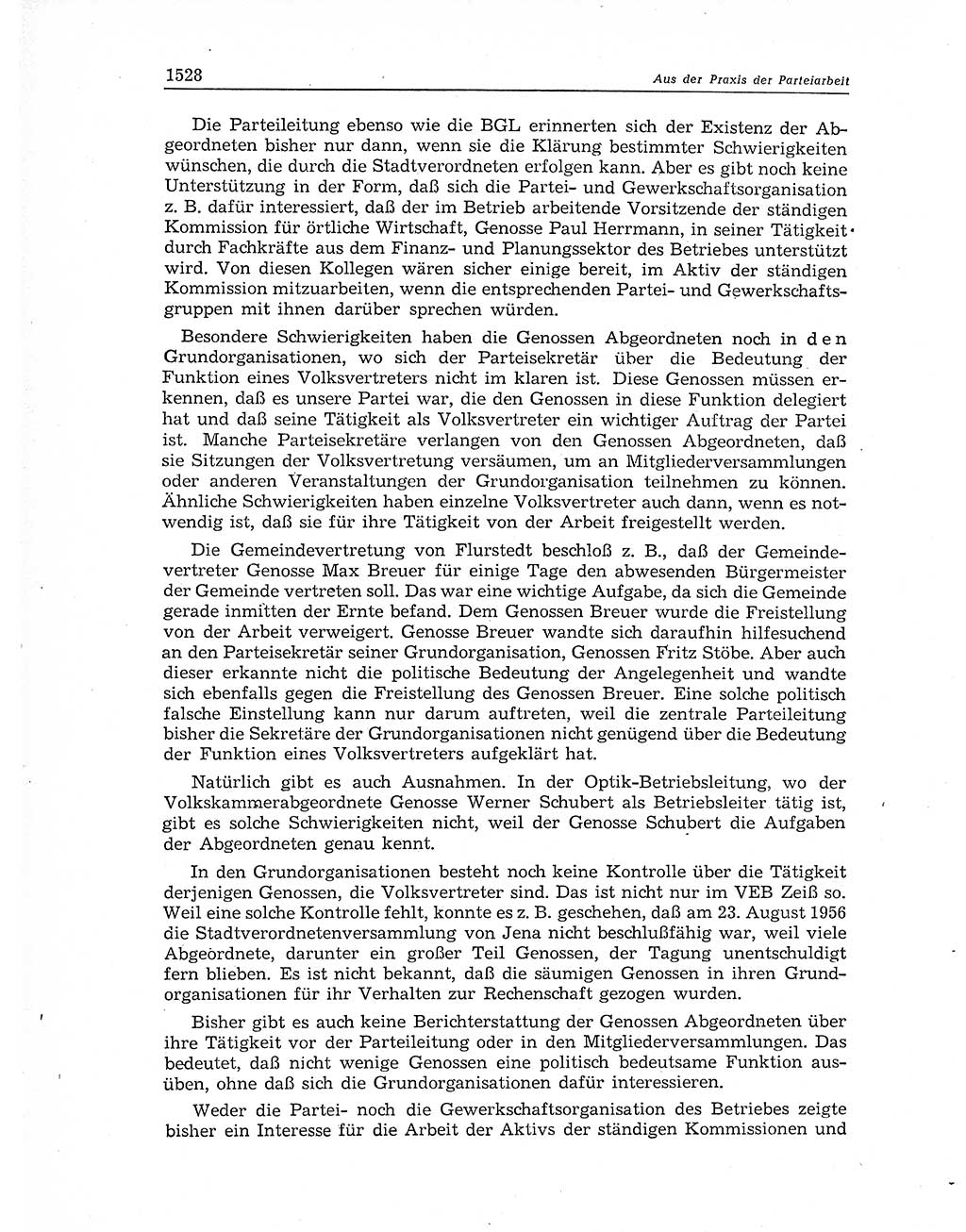 Neuer Weg (NW), Organ des Zentralkomitees (ZK) der SED (Sozialistische Einheitspartei Deutschlands) für Fragen des Parteiaufbaus und des Parteilebens, 11. Jahrgang [Deutsche Demokratische Republik (DDR)] 1956, Seite 1528 (NW ZK SED DDR 1956, S. 1528)