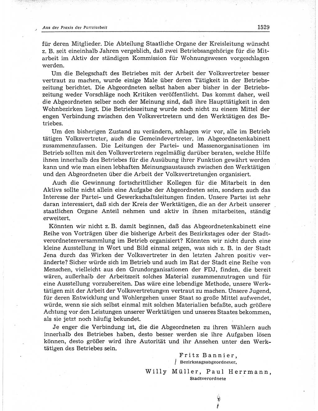 Neuer Weg (NW), Organ des Zentralkomitees (ZK) der SED (Sozialistische Einheitspartei Deutschlands) für Fragen des Parteiaufbaus und des Parteilebens, 11. Jahrgang [Deutsche Demokratische Republik (DDR)] 1956, Seite 1529 (NW ZK SED DDR 1956, S. 1529)