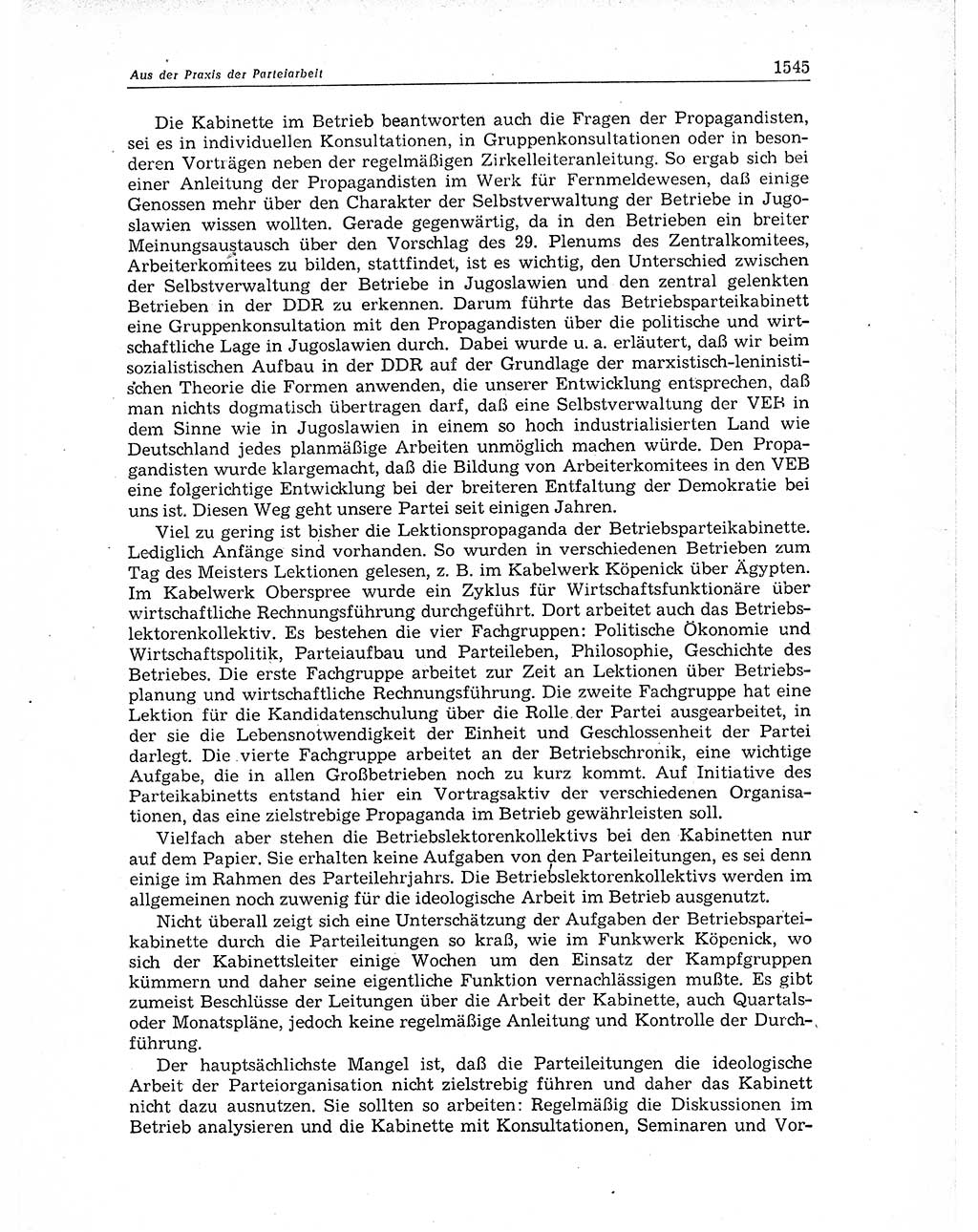 Neuer Weg (NW), Organ des Zentralkomitees (ZK) der SED (Sozialistische Einheitspartei Deutschlands) für Fragen des Parteiaufbaus und des Parteilebens, 11. Jahrgang [Deutsche Demokratische Republik (DDR)] 1956, Seite 1545 (NW ZK SED DDR 1956, S. 1545)
