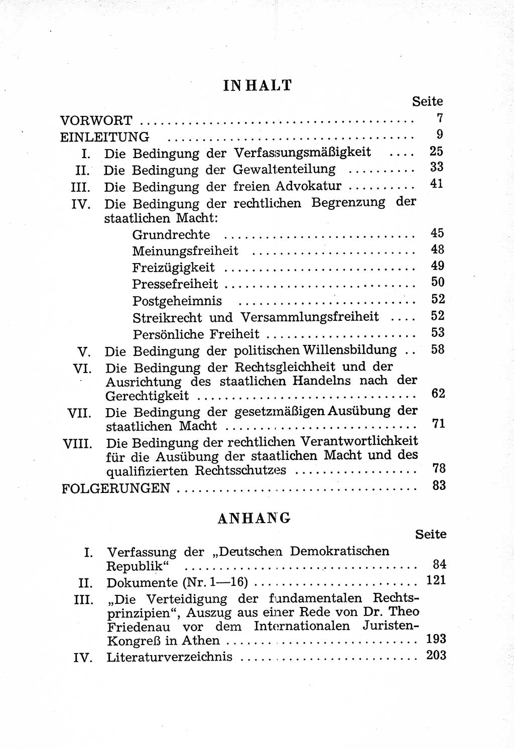 Rechtsstaat in zweierlei Hinsicht, Untersuchungsausschuß freiheitlicher Juristen (UfJ) [Bundesrepublik Deutschland (BRD)] 1956, Seite 5 (R.-St. UfJ BRD 1956, S. 5)