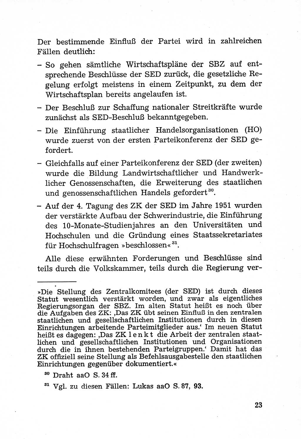 Rechtsstaat in zweierlei Hinsicht, Untersuchungsausschuß freiheitlicher Juristen (UfJ) [Bundesrepublik Deutschland (BRD)] 1956, Seite 23 (R.-St. UfJ BRD 1956, S. 23)