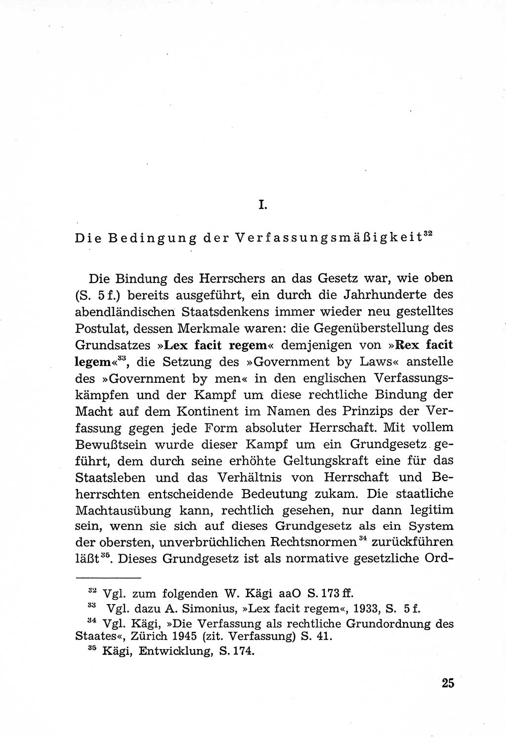 Rechtsstaat in zweierlei Hinsicht, Untersuchungsausschuß freiheitlicher Juristen (UfJ) [Bundesrepublik Deutschland (BRD)] 1956, Seite 25 (R.-St. UfJ BRD 1956, S. 25)
