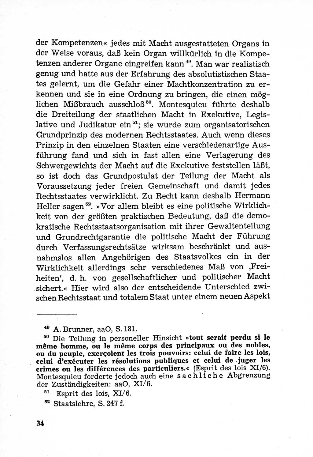 Rechtsstaat in zweierlei Hinsicht, Untersuchungsausschuß freiheitlicher Juristen (UfJ) [Bundesrepublik Deutschland (BRD)] 1956, Seite 34 (R.-St. UfJ BRD 1956, S. 34)