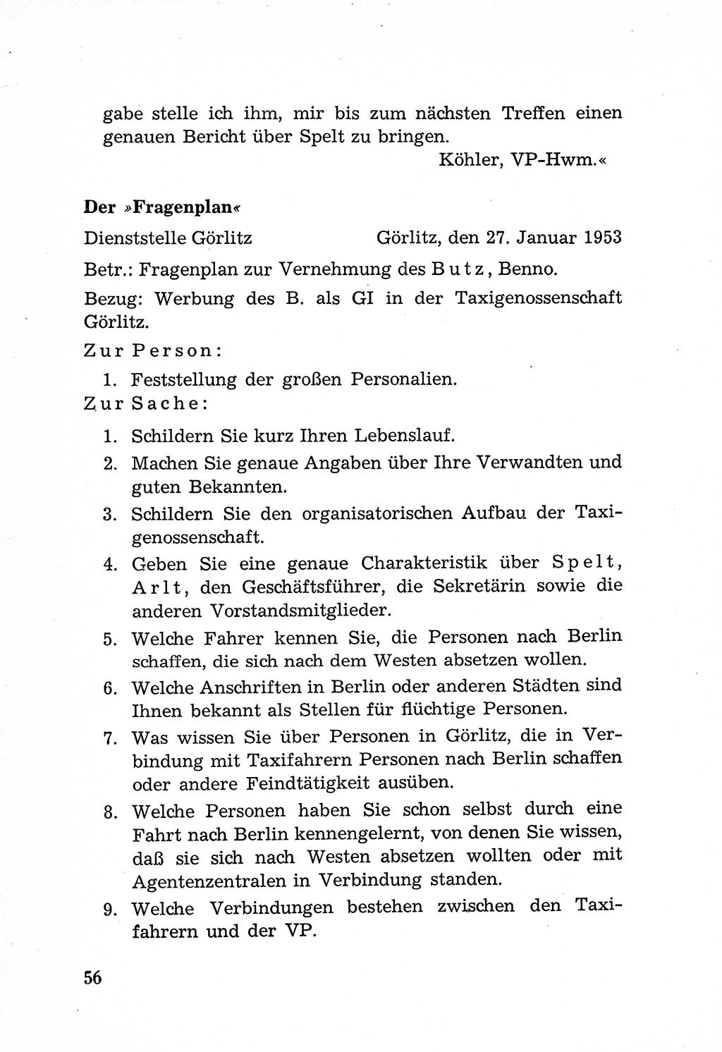 Rechtsstaat in zweierlei Hinsicht, Untersuchungsausschuß freiheitlicher Juristen (UfJ) [Bundesrepublik Deutschland (BRD)] 1956, Seite 56 (R.-St. UfJ BRD 1956, S. 56)
