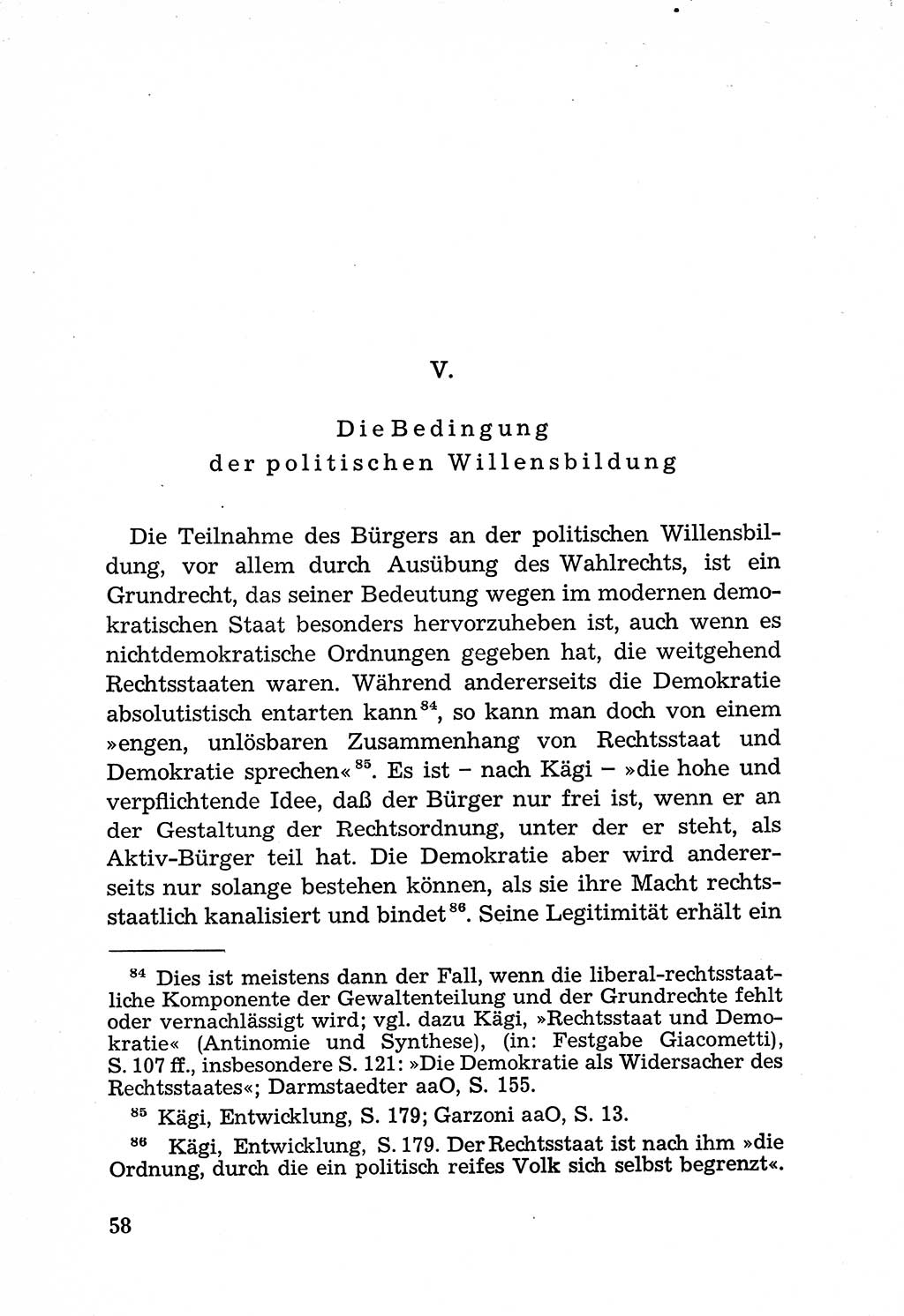 Rechtsstaat in zweierlei Hinsicht, Untersuchungsausschuß freiheitlicher Juristen (UfJ) [Bundesrepublik Deutschland (BRD)] 1956, Seite 58 (R.-St. UfJ BRD 1956, S. 58)