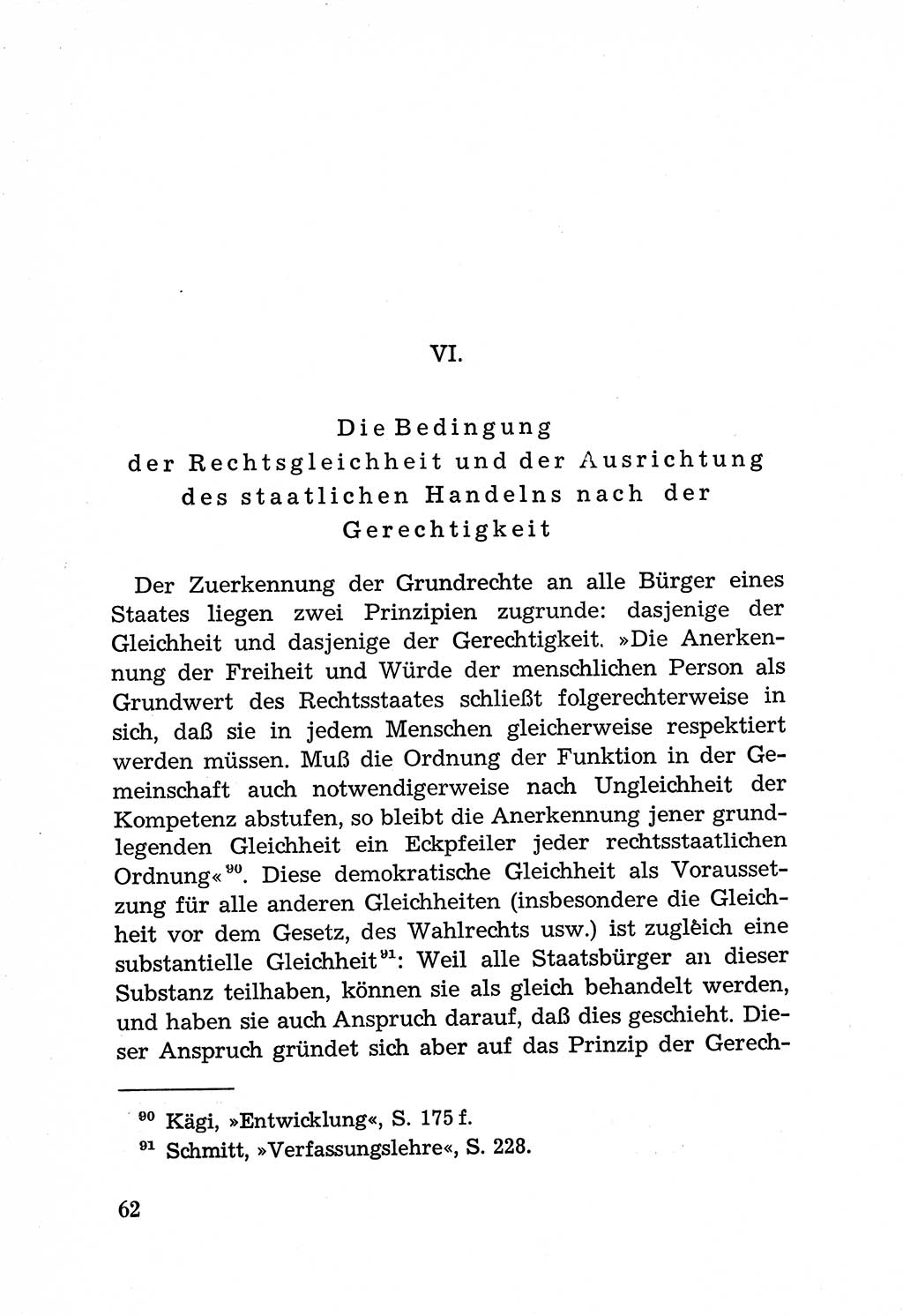 Rechtsstaat in zweierlei Hinsicht, Untersuchungsausschuß freiheitlicher Juristen (UfJ) [Bundesrepublik Deutschland (BRD)] 1956, Seite 62 (R.-St. UfJ BRD 1956, S. 62)