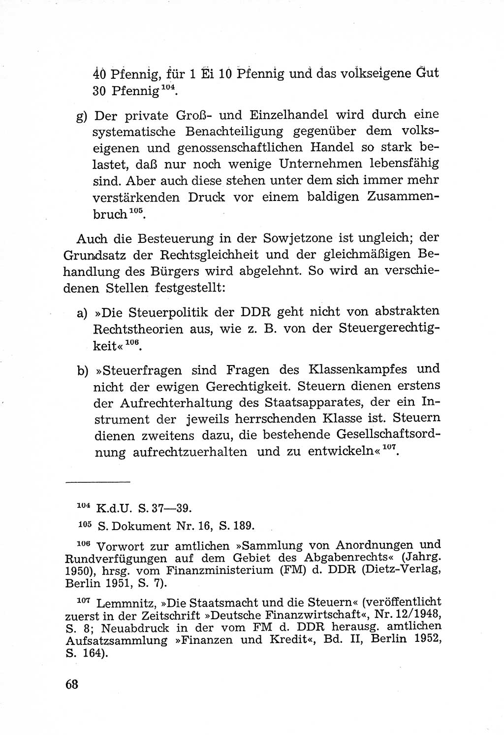 Rechtsstaat in zweierlei Hinsicht, Untersuchungsausschuß freiheitlicher Juristen (UfJ) [Bundesrepublik Deutschland (BRD)] 1956, Seite 68 (R.-St. UfJ BRD 1956, S. 68)
