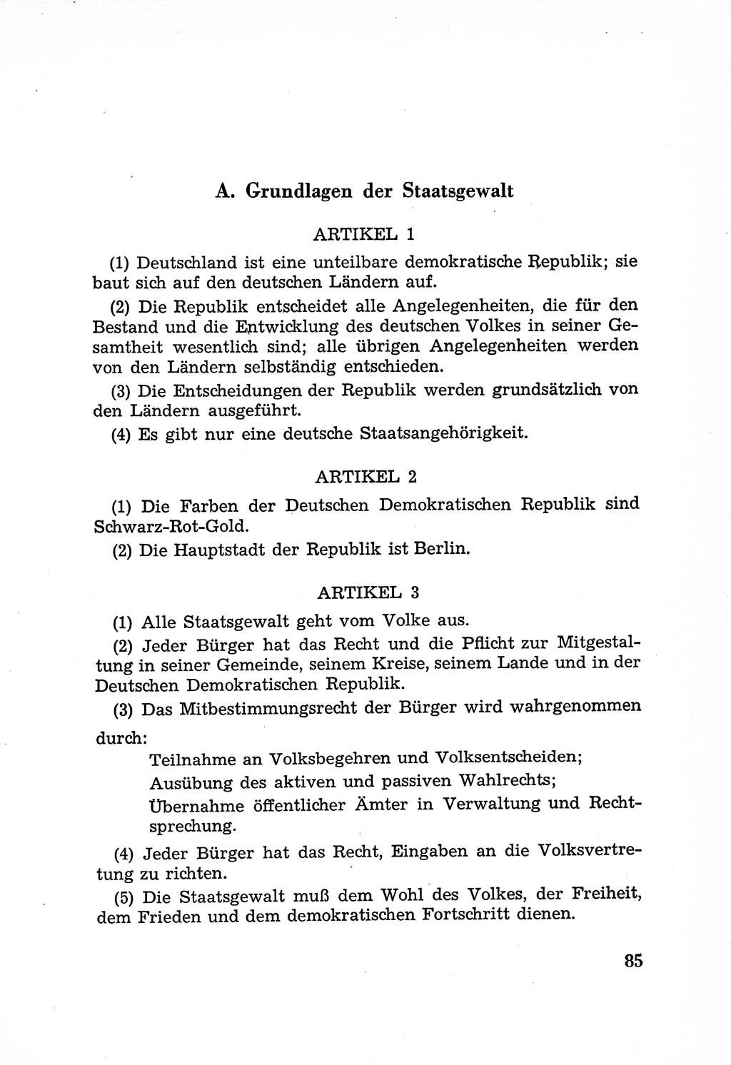 Rechtsstaat in zweierlei Hinsicht, UntersuchungsausschuÃŸ freiheitlicher Juristen (UfJ) [Bundesrepublik Deutschland (BRD)] 1956, Seite 85 (R.-St. UfJ BRD 1956, S. 85)