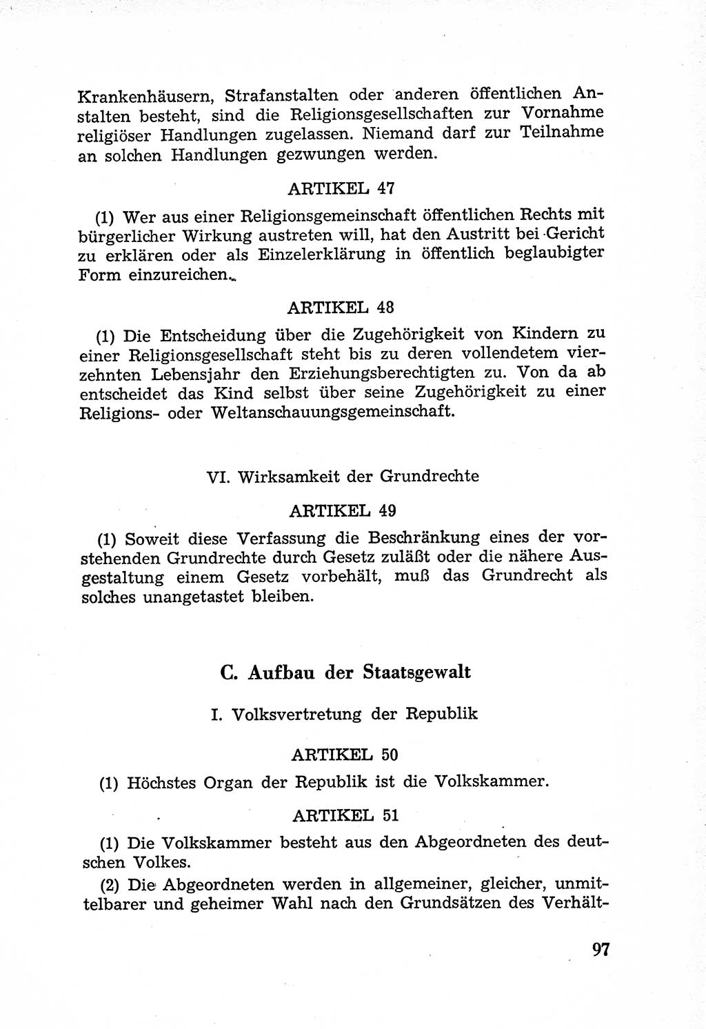 Rechtsstaat in zweierlei Hinsicht, Untersuchungsausschuß freiheitlicher Juristen (UfJ) [Bundesrepublik Deutschland (BRD)] 1956, Seite 97 (R.-St. UfJ BRD 1956, S. 97)