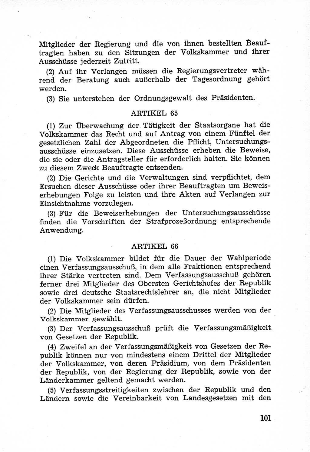 Rechtsstaat in zweierlei Hinsicht, Untersuchungsausschuß freiheitlicher Juristen (UfJ) [Bundesrepublik Deutschland (BRD)] 1956, Seite 101 (R.-St. UfJ BRD 1956, S. 101)