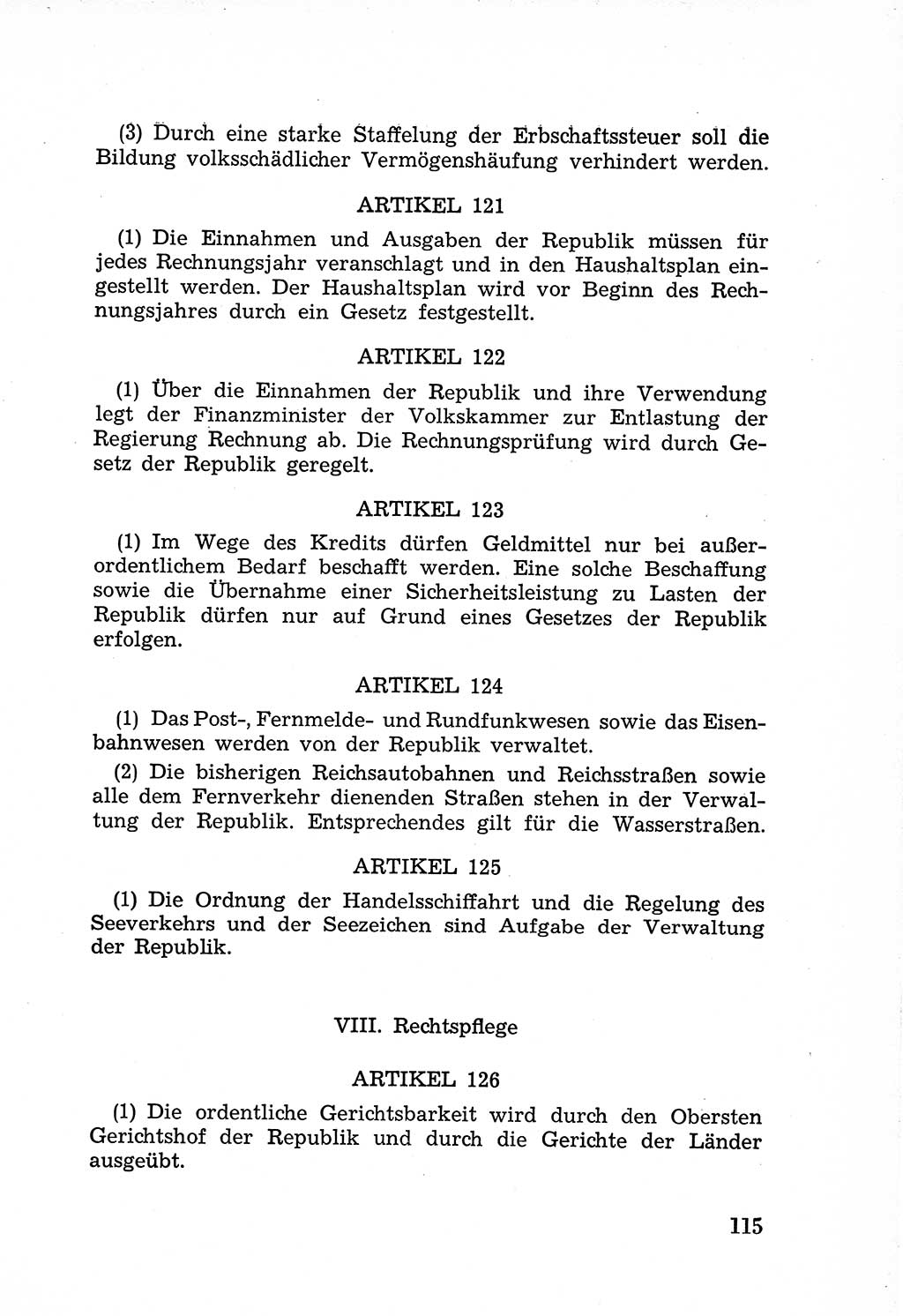 Rechtsstaat in zweierlei Hinsicht, Untersuchungsausschuß freiheitlicher Juristen (UfJ) [Bundesrepublik Deutschland (BRD)] 1956, Seite 115 (R.-St. UfJ BRD 1956, S. 115)