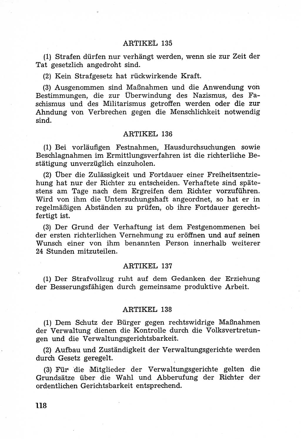 Rechtsstaat in zweierlei Hinsicht, Untersuchungsausschuß freiheitlicher Juristen (UfJ) [Bundesrepublik Deutschland (BRD)] 1956, Seite 118 (R.-St. UfJ BRD 1956, S. 118)