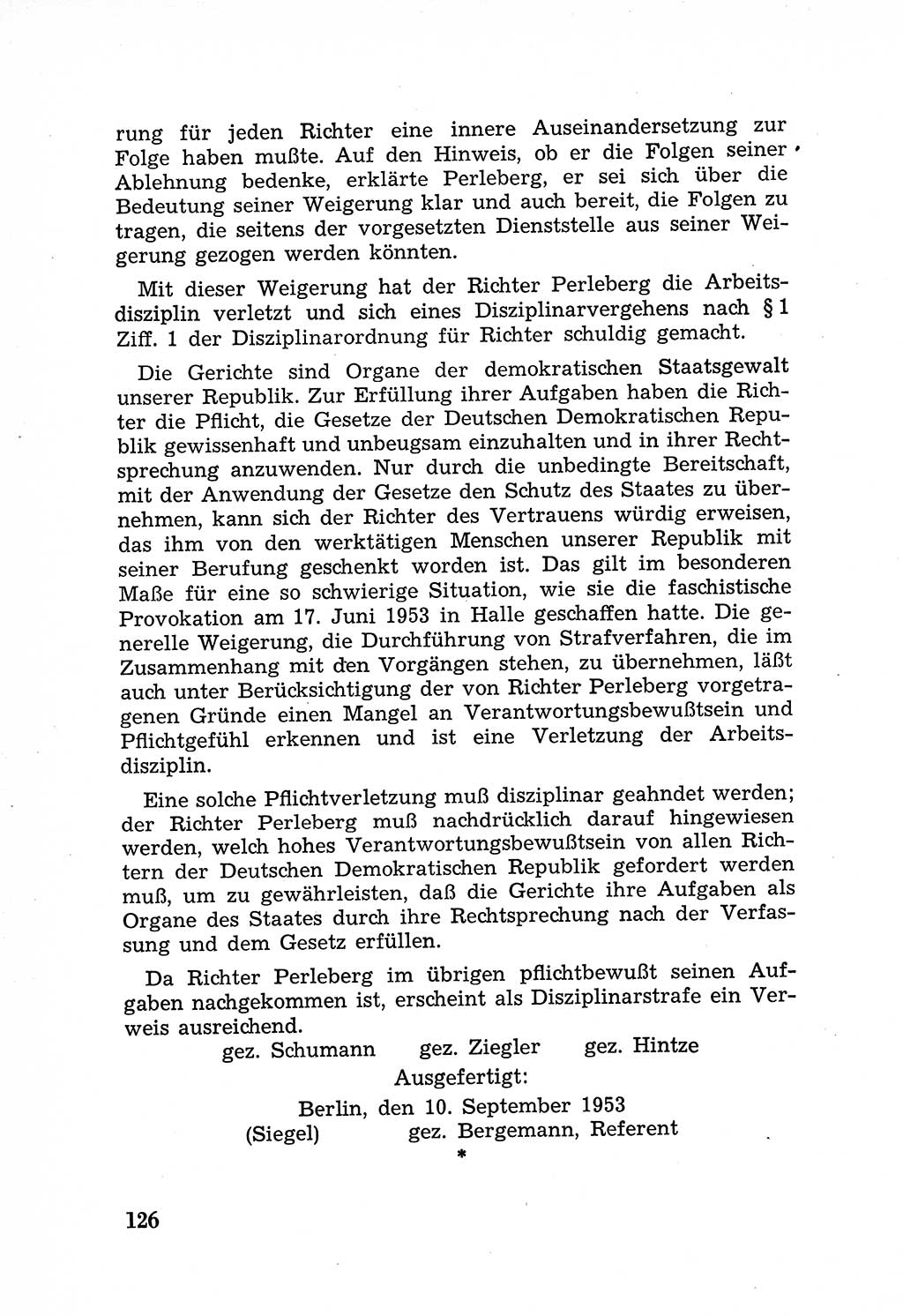 Rechtsstaat in zweierlei Hinsicht, Untersuchungsausschuß freiheitlicher Juristen (UfJ) [Bundesrepublik Deutschland (BRD)] 1956, Seite 126 (R.-St. UfJ BRD 1956, S. 126)