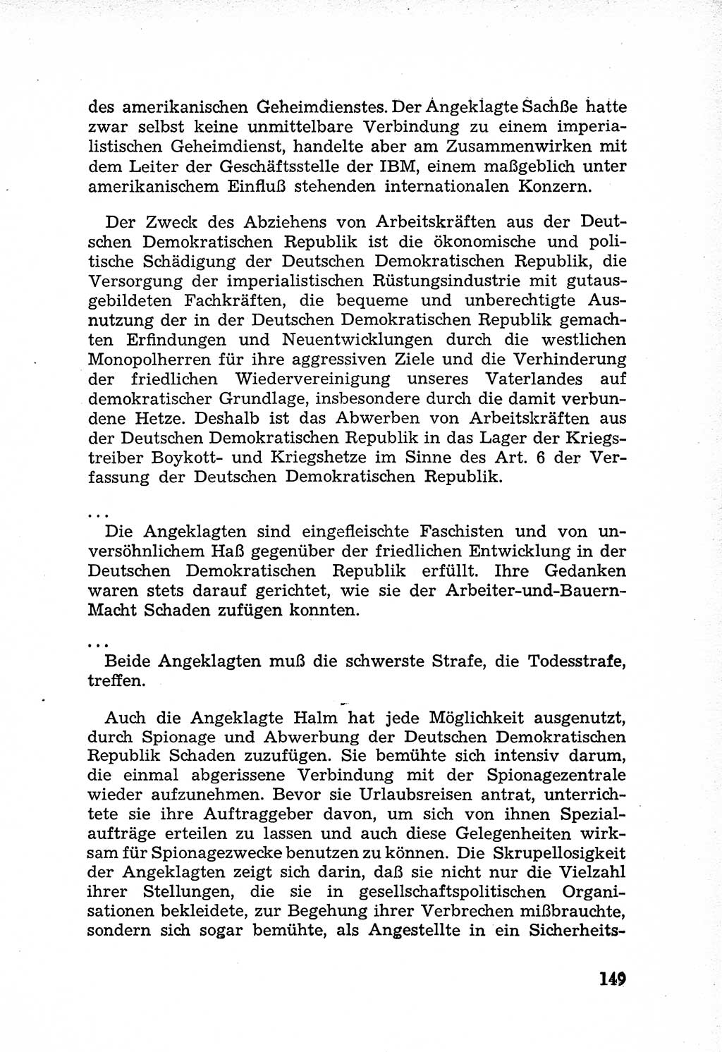 Rechtsstaat in zweierlei Hinsicht, Untersuchungsausschuß freiheitlicher Juristen (UfJ) [Bundesrepublik Deutschland (BRD)] 1956, Seite 149 (R.-St. UfJ BRD 1956, S. 149)
