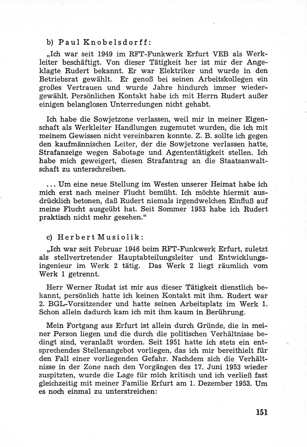 Rechtsstaat in zweierlei Hinsicht, Untersuchungsausschuß freiheitlicher Juristen (UfJ) [Bundesrepublik Deutschland (BRD)] 1956, Seite 151 (R.-St. UfJ BRD 1956, S. 151)