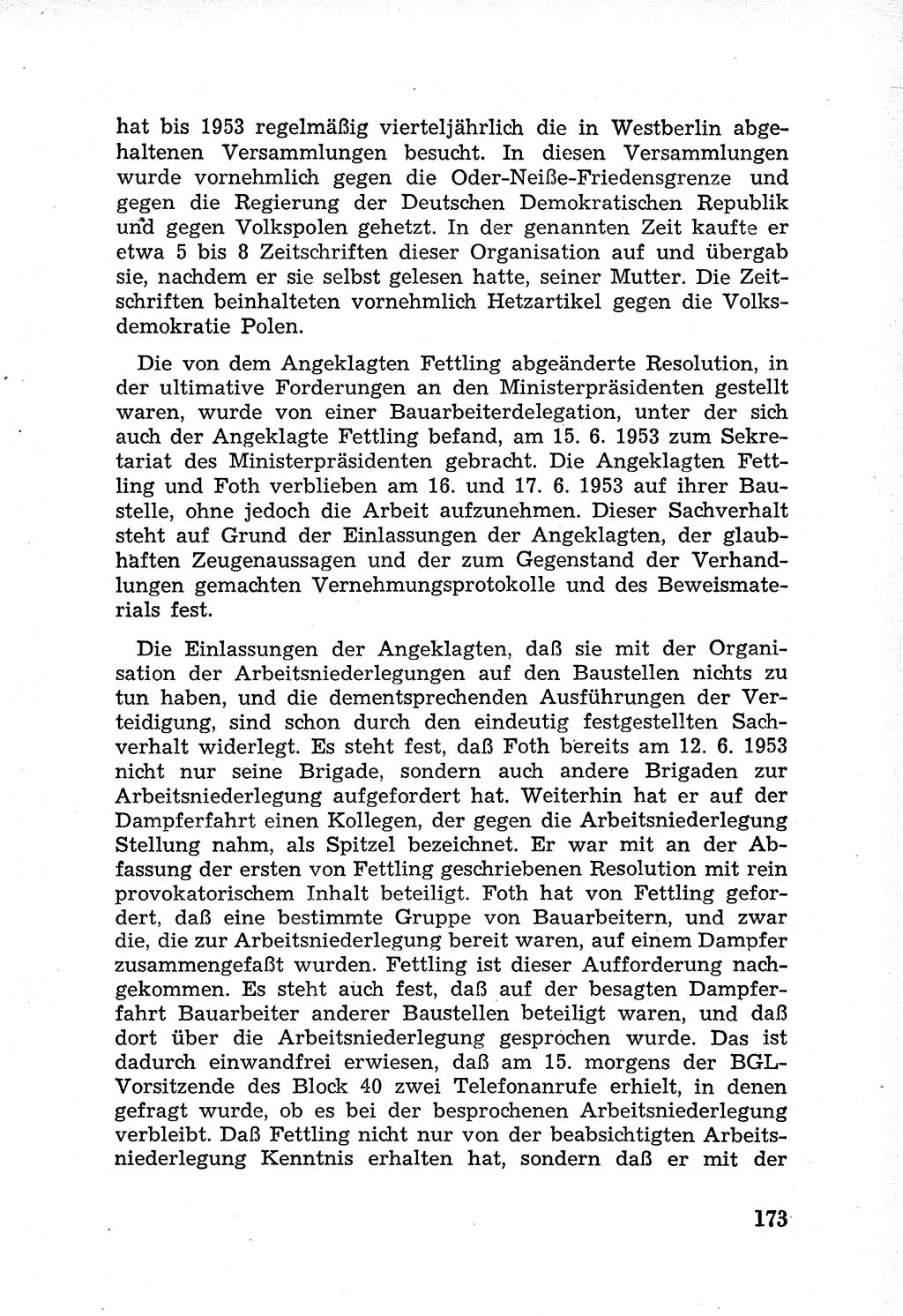 Rechtsstaat in zweierlei Hinsicht, Untersuchungsausschuß freiheitlicher Juristen (UfJ) [Bundesrepublik Deutschland (BRD)] 1956, Seite 173 (R.-St. UfJ BRD 1956, S. 173)