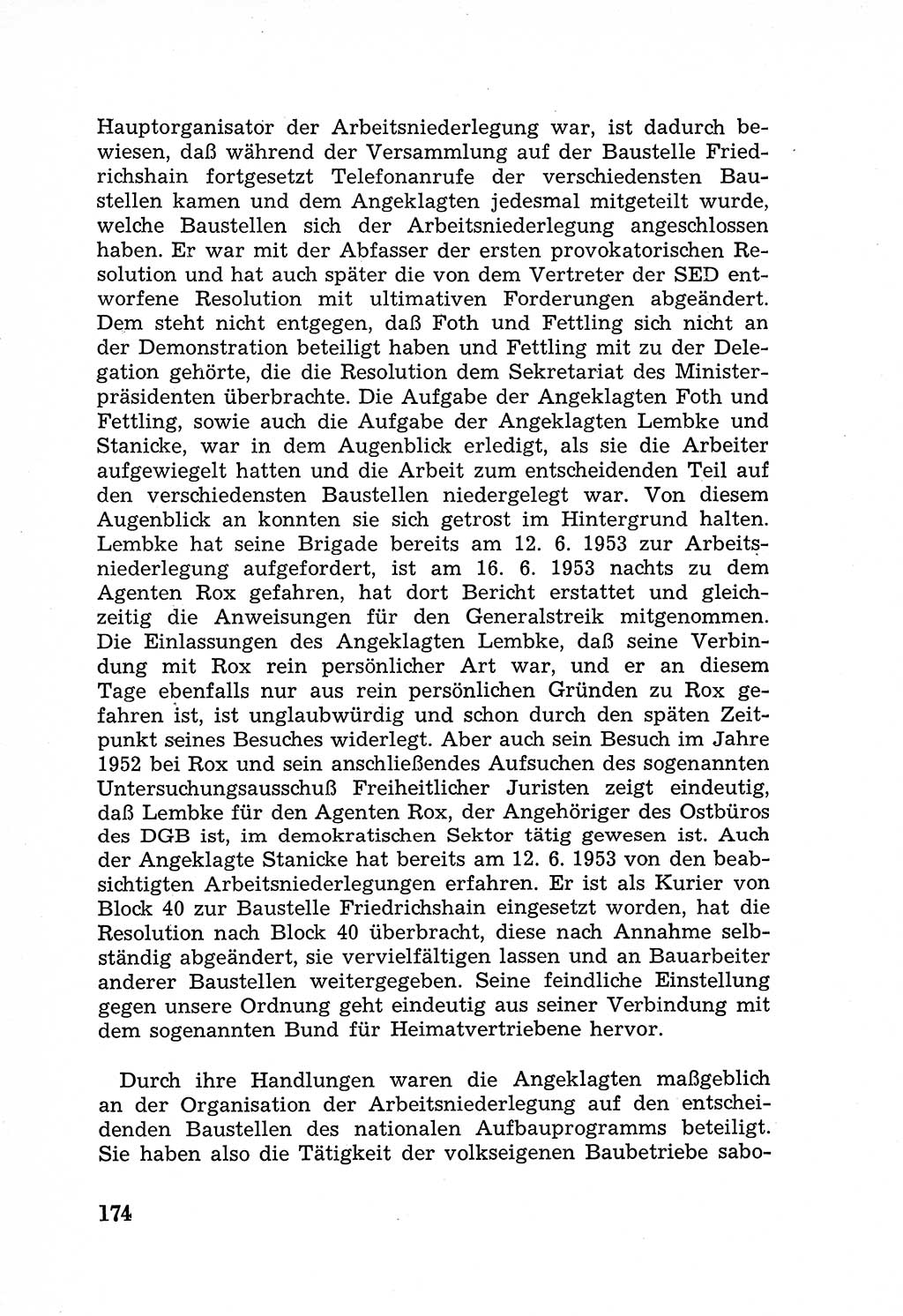 Rechtsstaat in zweierlei Hinsicht, Untersuchungsausschuß freiheitlicher Juristen (UfJ) [Bundesrepublik Deutschland (BRD)] 1956, Seite 174 (R.-St. UfJ BRD 1956, S. 174)