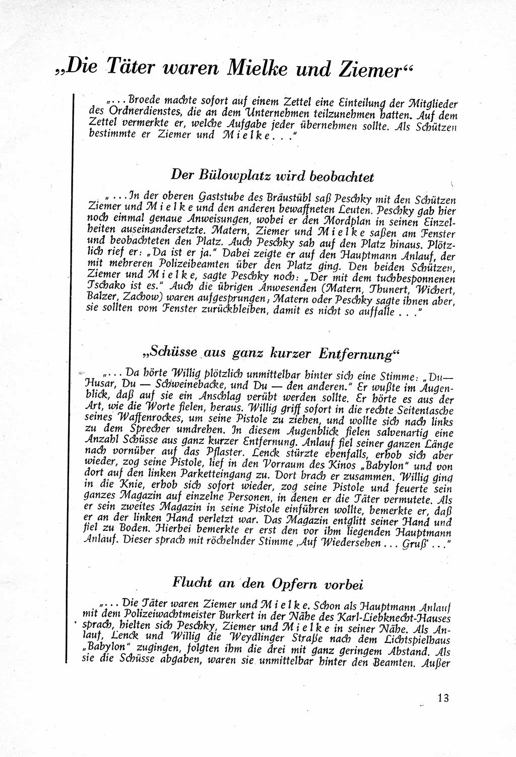 Staatssicherheitsdienst (SSD) [Deutsche Demokratische Republik (DDR)], Untersuchungsausschuß Freiheitlicher Juristen (UfJ) [Bundesrepublik Deutschland (BRD)] 1956, Seite 13 (SSD DDR UfJ BRD 1956, S. 13)