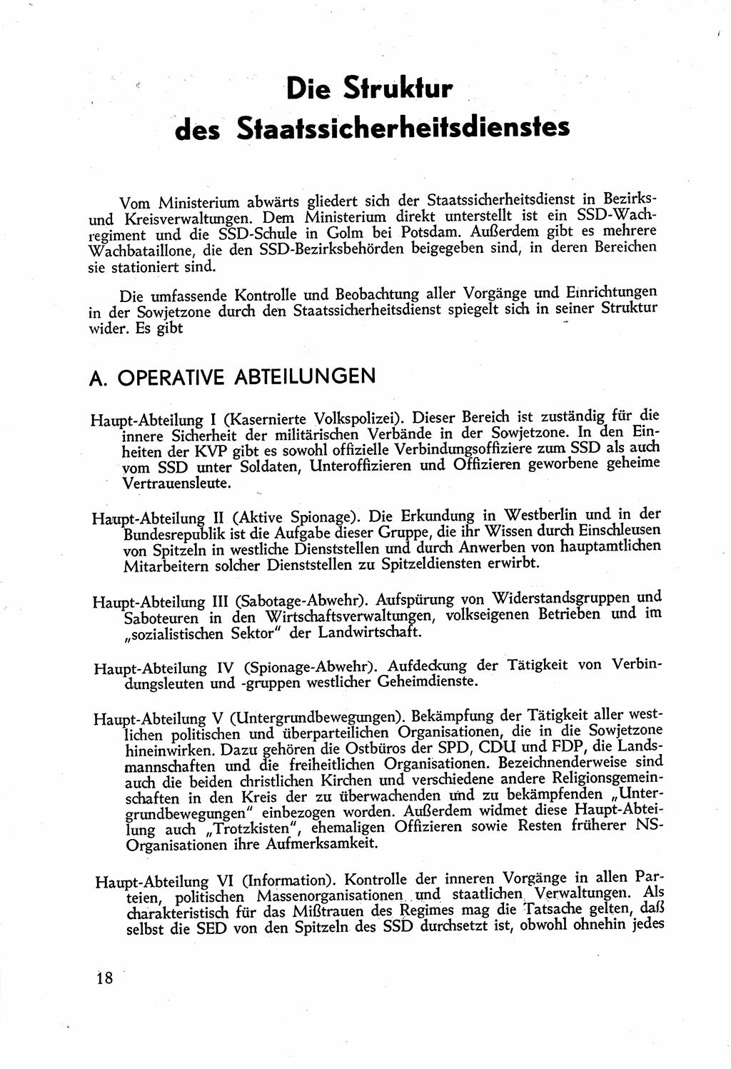 Staatssicherheitsdienst (SSD) [Deutsche Demokratische Republik (DDR)], Untersuchungsausschuß Freiheitlicher Juristen (UfJ) [Bundesrepublik Deutschland (BRD)] 1956, Seite 18 (SSD DDR UfJ BRD 1956, S. 18)