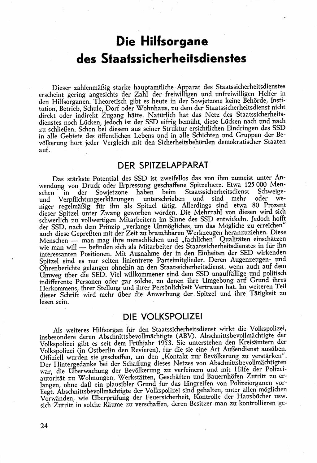 Staatssicherheitsdienst (SSD) [Deutsche Demokratische Republik (DDR)], Untersuchungsausschuß Freiheitlicher Juristen (UfJ) [Bundesrepublik Deutschland (BRD)] 1956, Seite 24 (SSD DDR UfJ BRD 1956, S. 24)