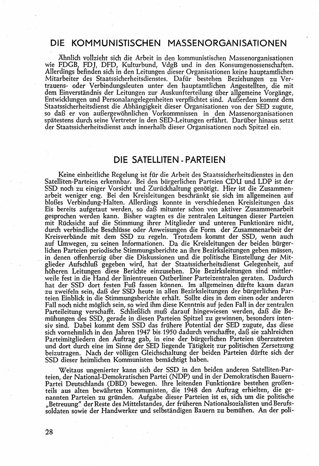 Staatssicherheitsdienst (SSD) [Deutsche Demokratische Republik (DDR)], Untersuchungsausschuß Freiheitlicher Juristen (UfJ) [Bundesrepublik Deutschland (BRD)] 1956, Seite 28 (SSD DDR UfJ BRD 1956, S. 28)
