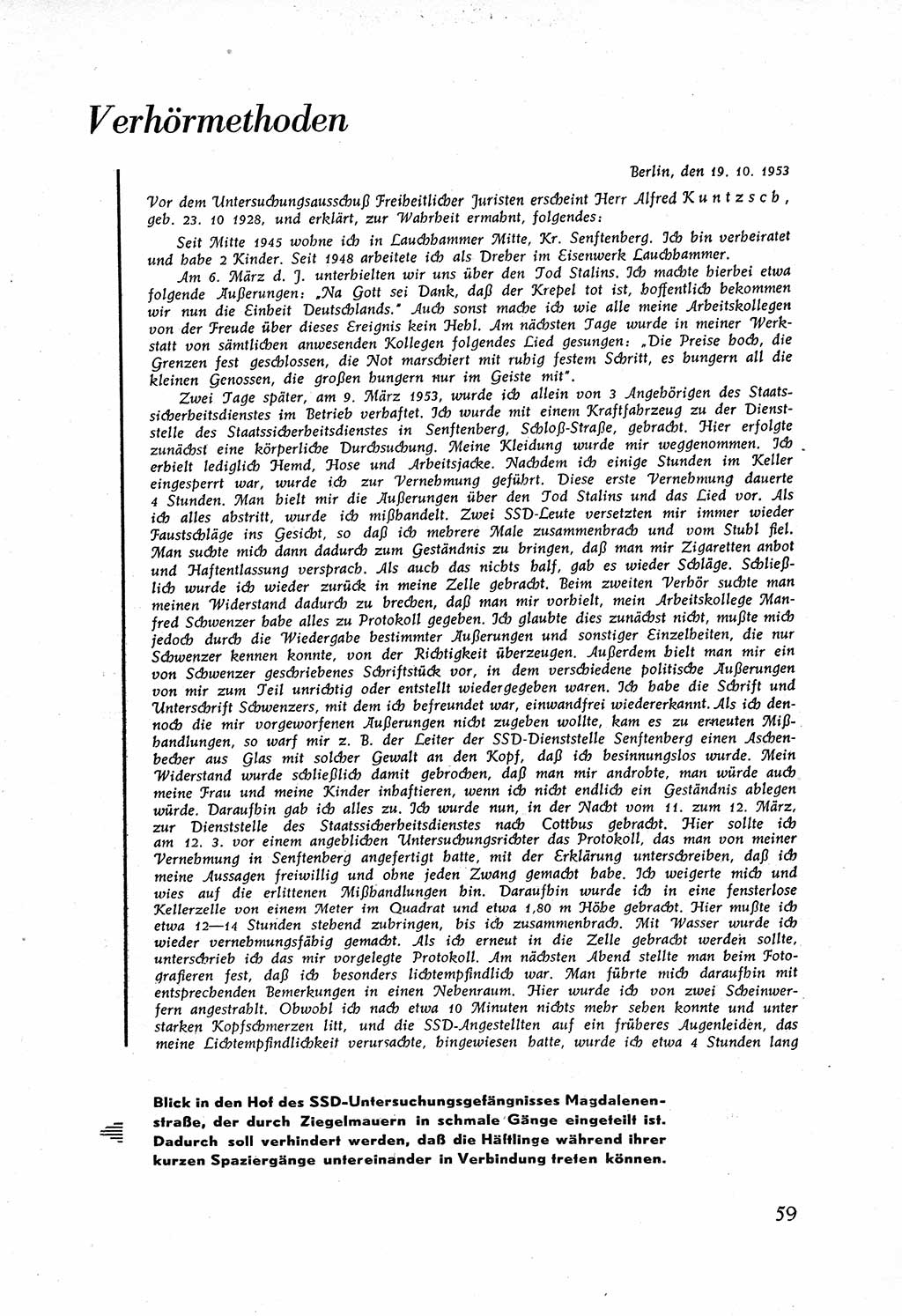 Staatssicherheitsdienst (SSD) [Deutsche Demokratische Republik (DDR)], Untersuchungsausschuß Freiheitlicher Juristen (UfJ) [Bundesrepublik Deutschland (BRD)] 1956, Seite 59 (SSD DDR UfJ BRD 1956, S. 59)