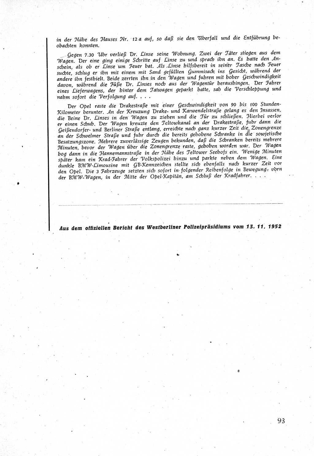 Staatssicherheitsdienst (SSD) [Deutsche Demokratische Republik (DDR)], Untersuchungsausschuß Freiheitlicher Juristen (UfJ) [Bundesrepublik Deutschland (BRD)] 1956, Seite 93 (SSD DDR UfJ BRD 1956, S. 93)