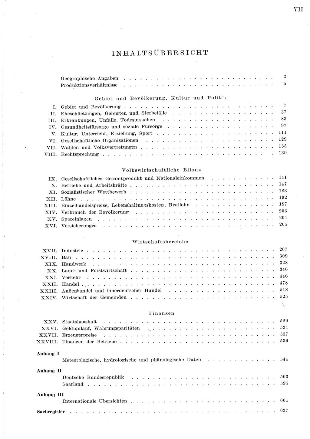 Statistisches Jahrbuch der Deutschen Demokratischen Republik (DDR) 1956, Seite 7 (Stat. Jb. DDR 1956, S. 7)