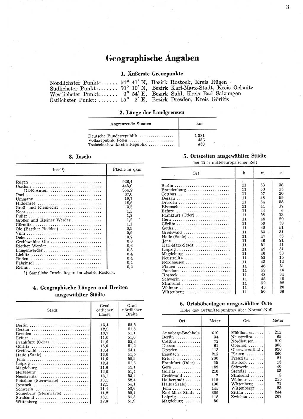 Statistisches Jahrbuch der Deutschen Demokratischen Republik (DDR) 1956, Seite 3 (Stat. Jb. DDR 1956, S. 3)