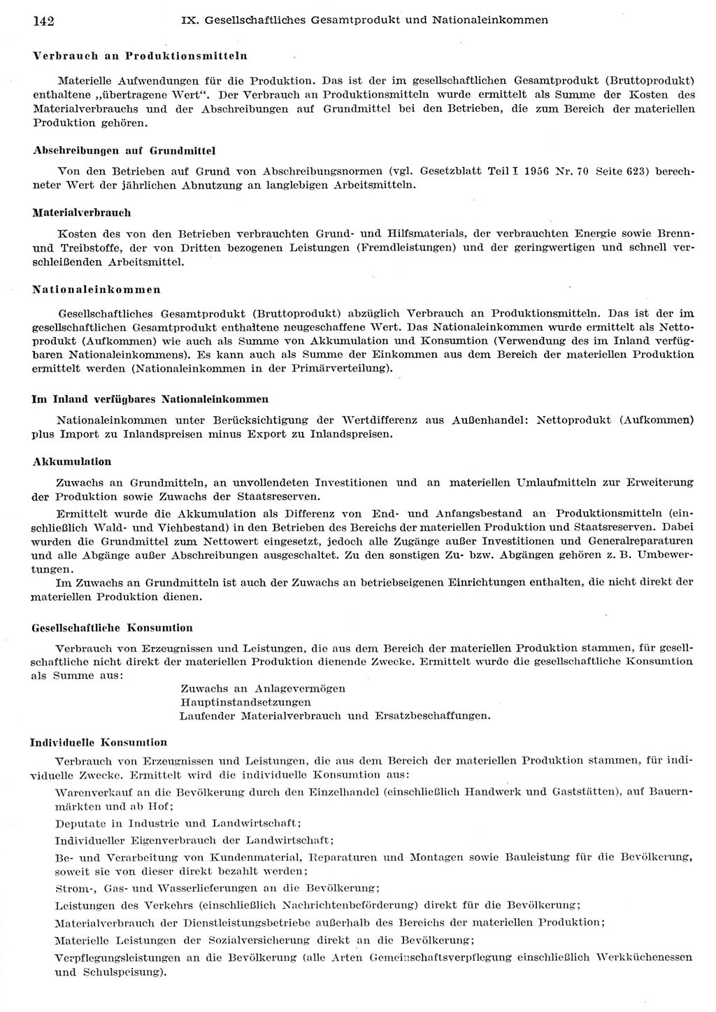 Statistisches Jahrbuch der Deutschen Demokratischen Republik (DDR) 1956, Seite 142 (Stat. Jb. DDR 1956, S. 142)