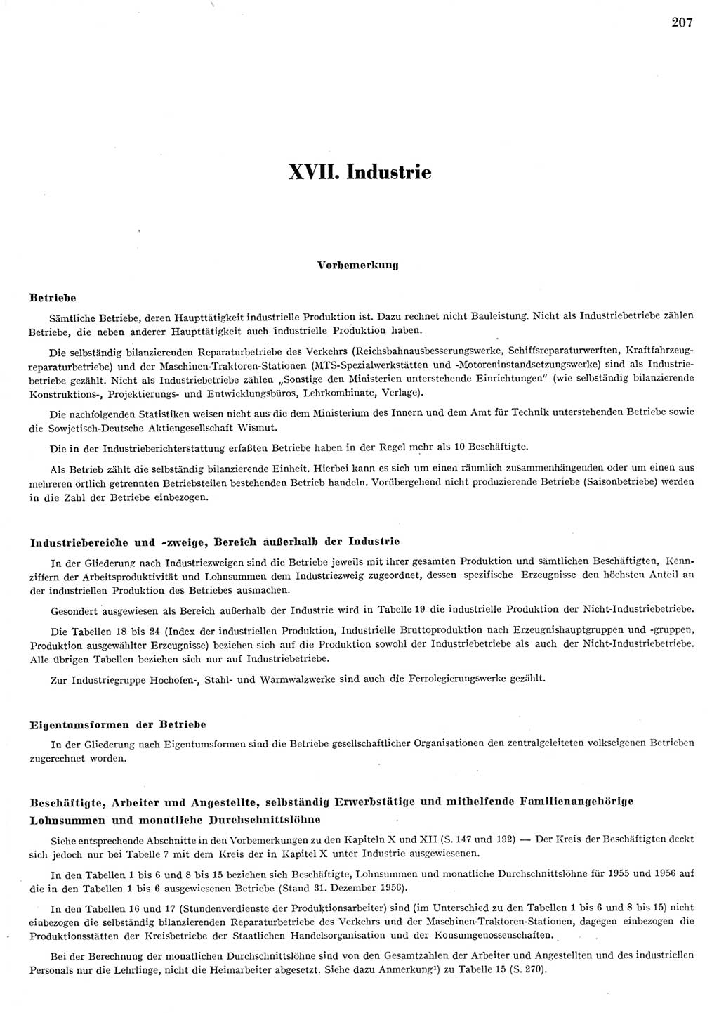 Statistisches Jahrbuch der Deutschen Demokratischen Republik (DDR) 1956, Seite 207 (Stat. Jb. DDR 1956, S. 207)