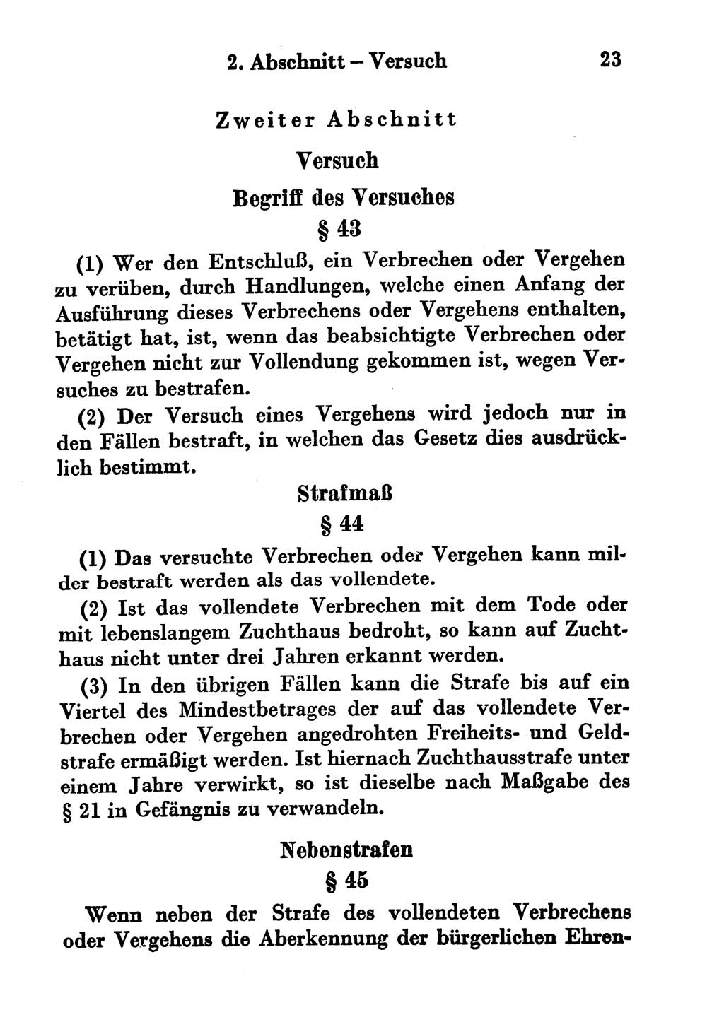 Strafgesetzbuch (StGB) und andere Strafgesetze [Deutsche Demokratische Republik (DDR)] 1956, Seite 23 (StGB Strafges. DDR 1956, S. 23)