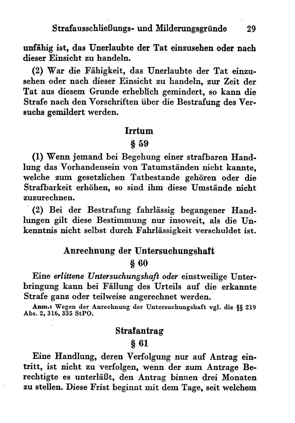 Strafgesetzbuch (StGB) und andere Strafgesetze [Deutsche Demokratische Republik (DDR)] 1956, Seite 29 (StGB Strafges. DDR 1956, S. 29)