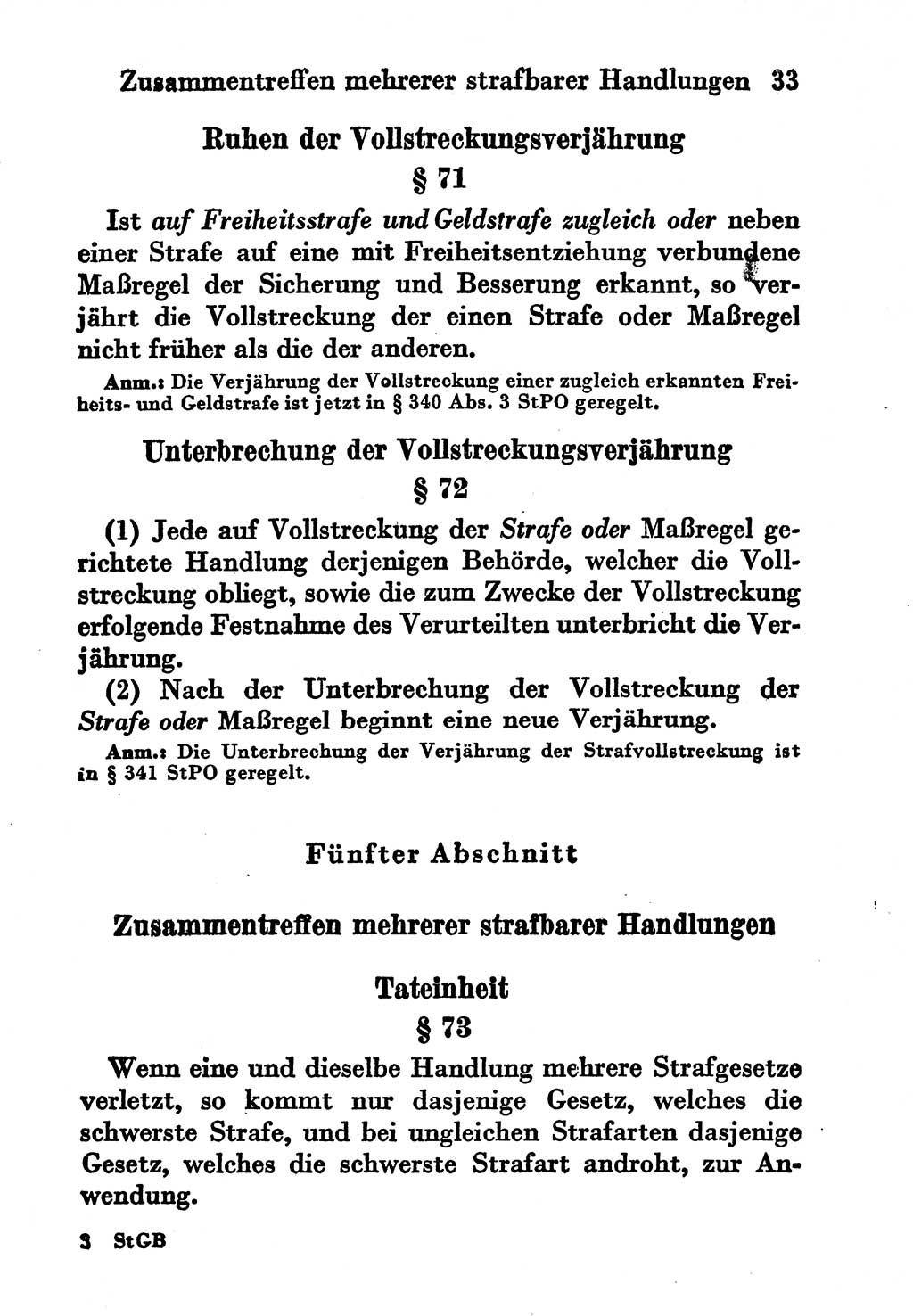 Strafgesetzbuch (StGB) und andere Strafgesetze [Deutsche Demokratische Republik (DDR)] 1956, Seite 33 (StGB Strafges. DDR 1956, S. 33)