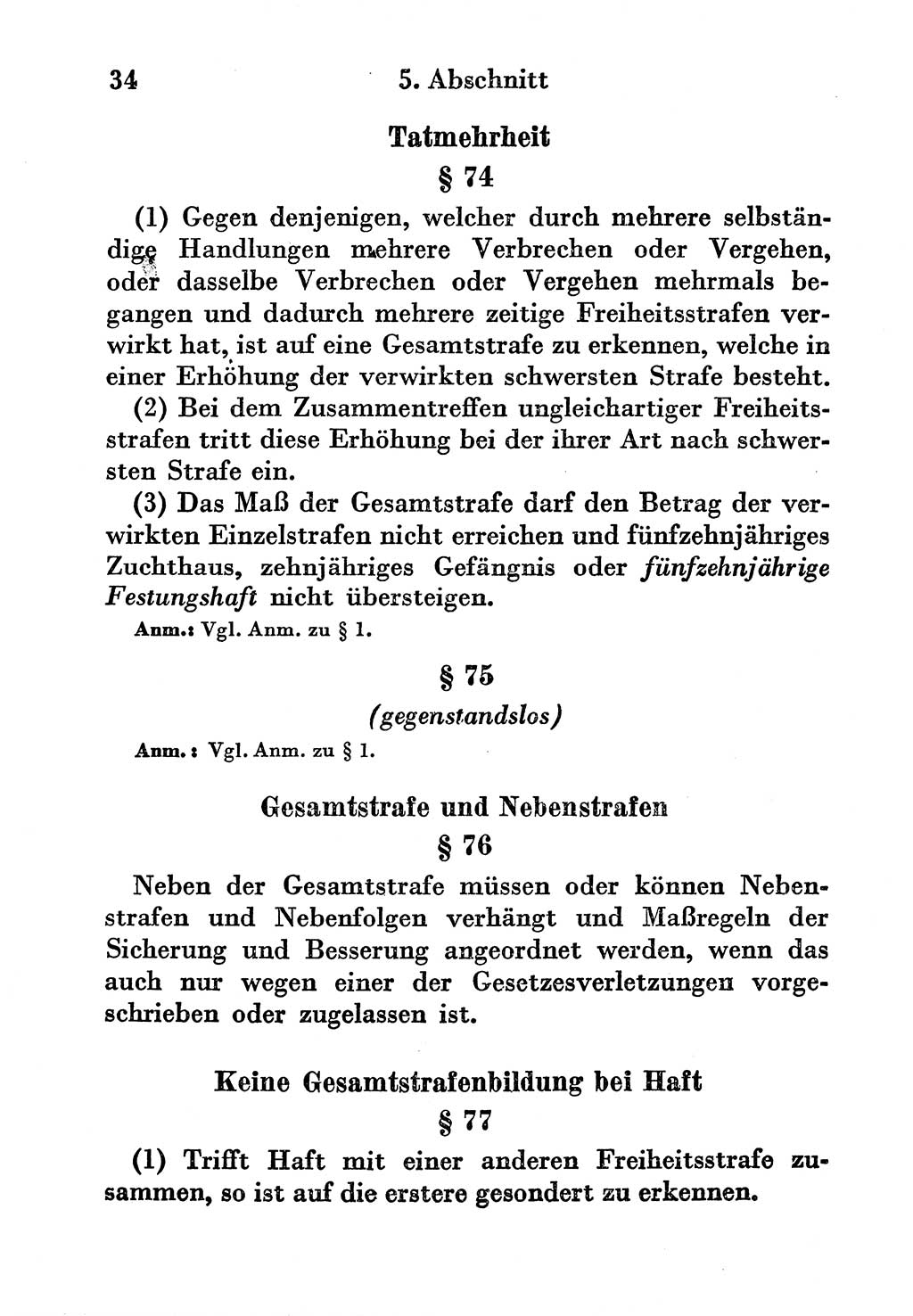 Strafgesetzbuch (StGB) und andere Strafgesetze [Deutsche Demokratische Republik (DDR)] 1956, Seite 34 (StGB Strafges. DDR 1956, S. 34)