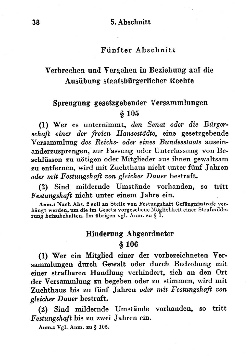 Strafgesetzbuch (StGB) und andere Strafgesetze [Deutsche Demokratische Republik (DDR)] 1956, Seite 38 (StGB Strafges. DDR 1956, S. 38)