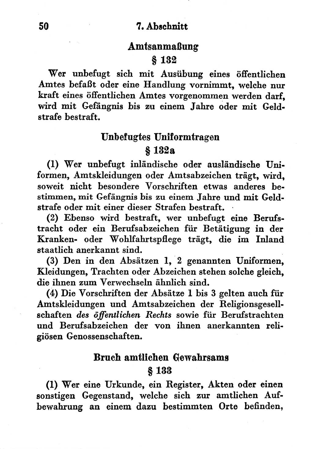 Strafgesetzbuch (StGB) und andere Strafgesetze [Deutsche Demokratische Republik (DDR)] 1956, Seite 50 (StGB Strafges. DDR 1956, S. 50)