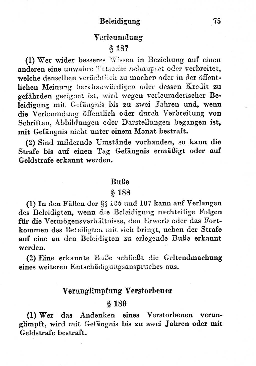 Strafgesetzbuch (StGB) und andere Strafgesetze [Deutsche Demokratische Republik (DDR)] 1956, Seite 75 (StGB Strafges. DDR 1956, S. 75)