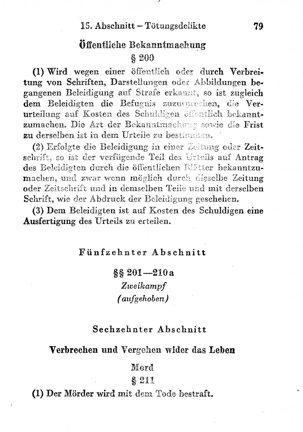 Strafgesetzbuch (StGB) und andere Strafgesetze [Deutsche Demokratische Republik (DDR)] 1956, Seite 79 (StGB Strafges. DDR 1956, S. 79)