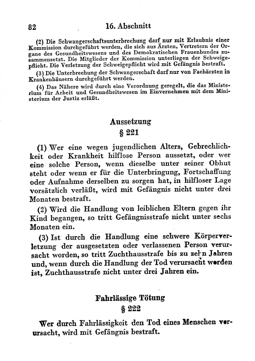 Strafgesetzbuch (StGB) und andere Strafgesetze [Deutsche Demokratische Republik (DDR)] 1956, Seite 82 (StGB Strafges. DDR 1956, S. 82)