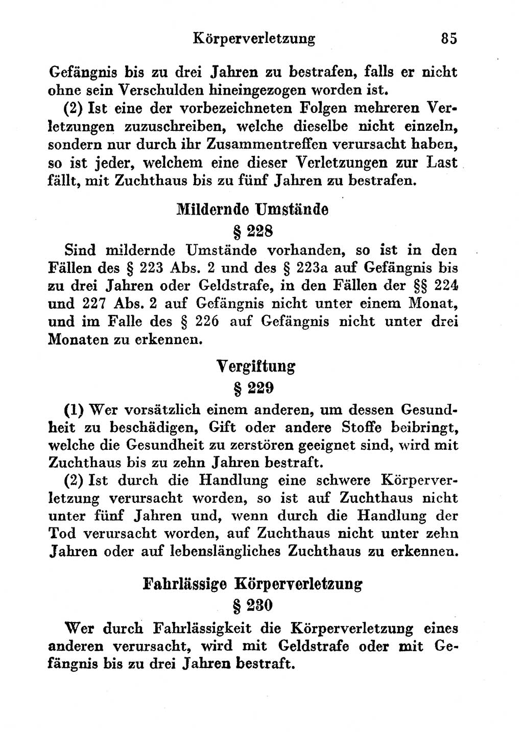 Strafgesetzbuch (StGB) und andere Strafgesetze [Deutsche Demokratische Republik (DDR)] 1956, Seite 85 (StGB Strafges. DDR 1956, S. 85)