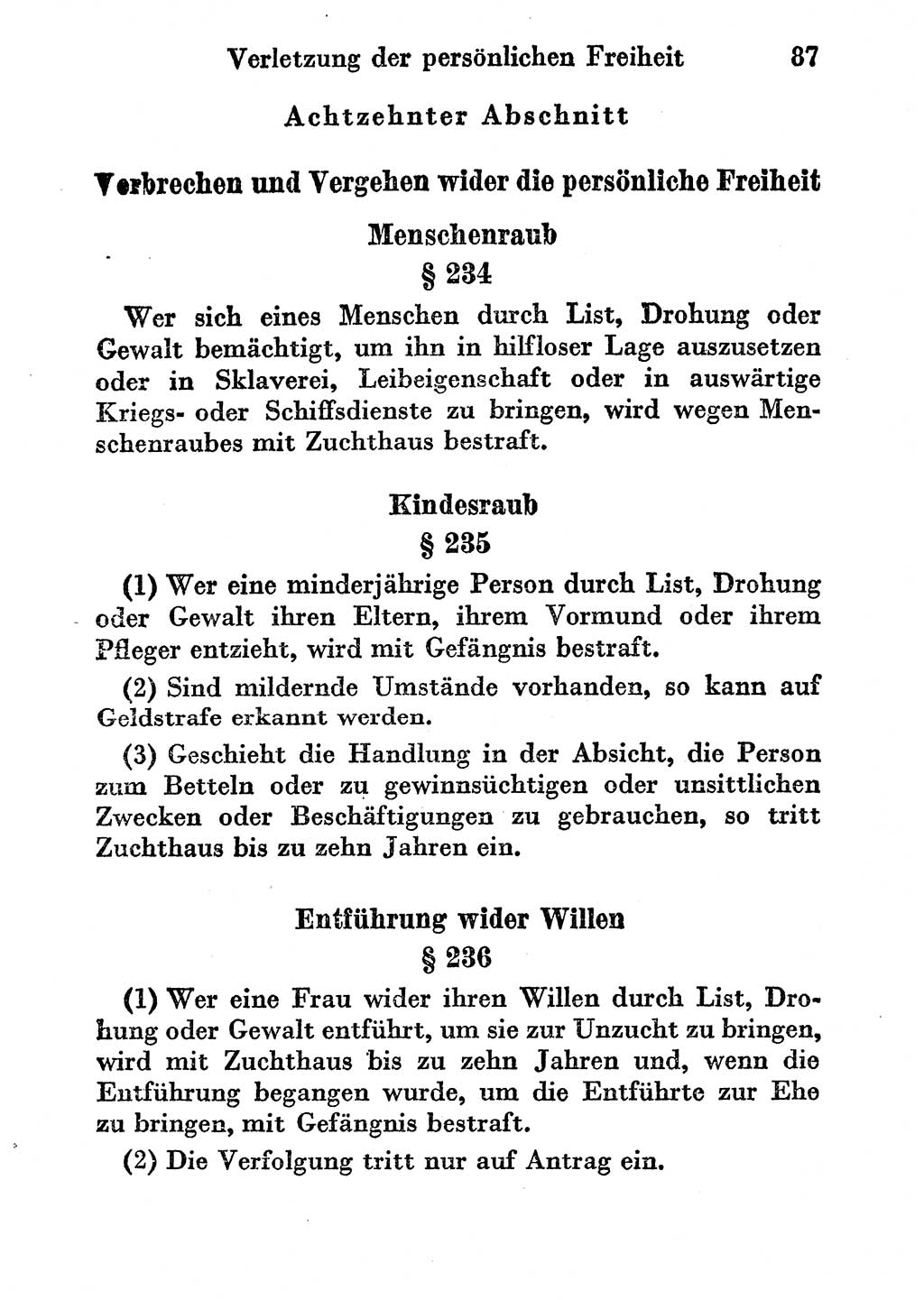 Strafgesetzbuch (StGB) und andere Strafgesetze [Deutsche Demokratische Republik (DDR)] 1956, Seite 87 (StGB Strafges. DDR 1956, S. 87)