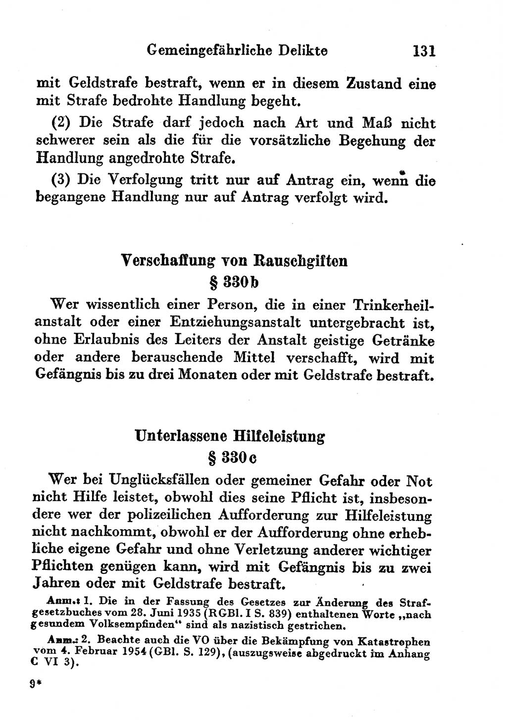 Strafgesetzbuch (StGB) und andere Strafgesetze [Deutsche Demokratische Republik (DDR)] 1956, Seite 131 (StGB Strafges. DDR 1956, S. 131)